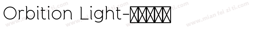 Orbition Light字体转换
